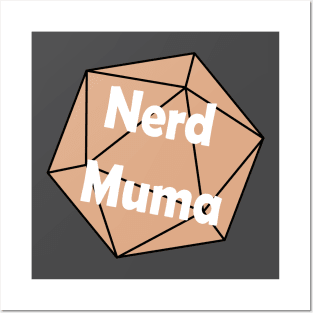 Nerd Muma Dice (orange) Posters and Art